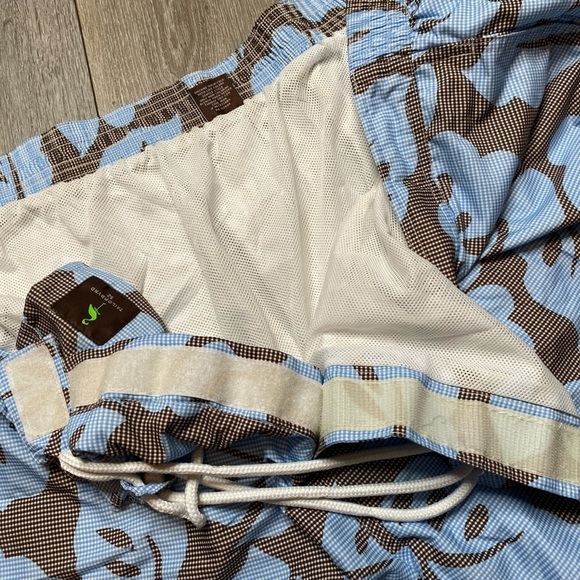 Tailorbyrd Swimming Shorts Men's Size 52 Blue Hawaiian Floral - Picture 12 of 15